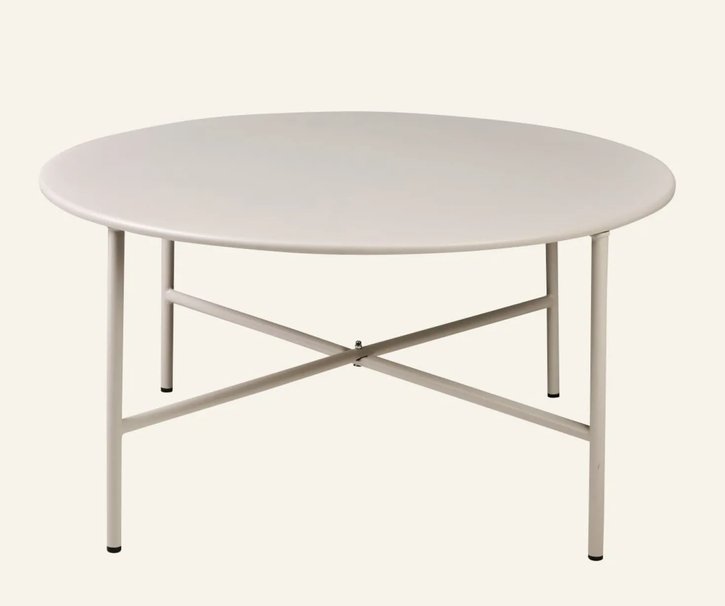 Trädgårdsbord beige - 35 cm ø70