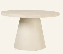 Trädgårdsbord creme - Ø125x70 cm