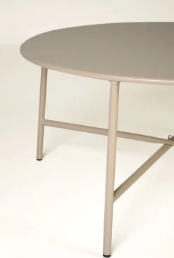 Trädgårdsbord mörk beige - 35 cm ø70