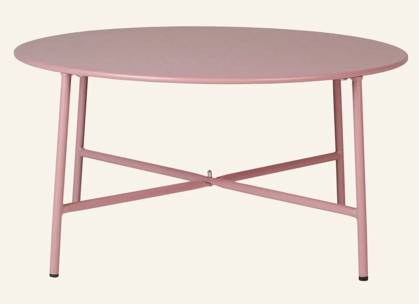 Trädgårdsbord puderrosa - 35 cm ø70