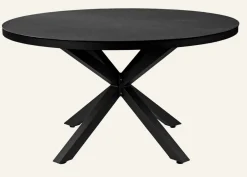 Trädgårdsbord svart - ø140