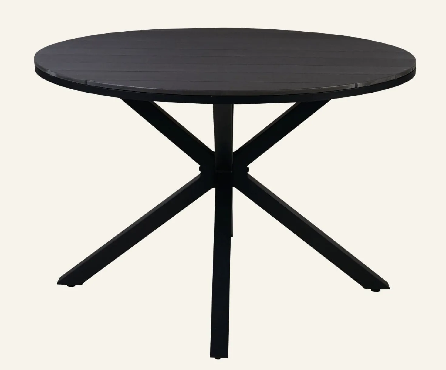 Trädgårdsbord svart - 73 cm ø110