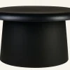 Trädgårdsbord svart - h38 cm ø66