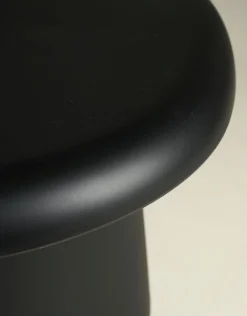 Trädgårdsbord svart - h38 cm ø66