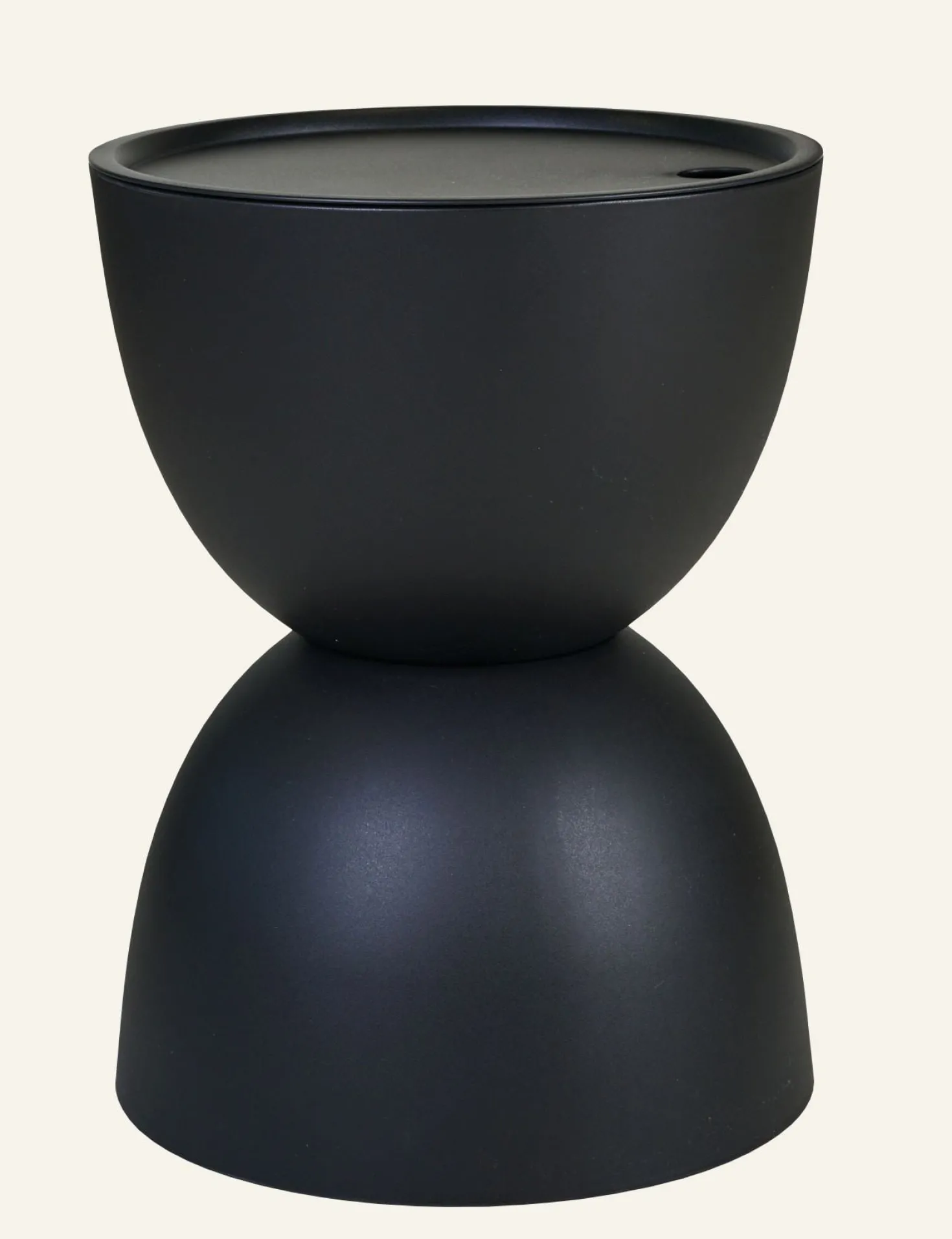 Trädgårdsbord svart - h46 cm ø34