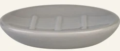 Tvålkopp grå - 12,2x8,5x2,5 cm