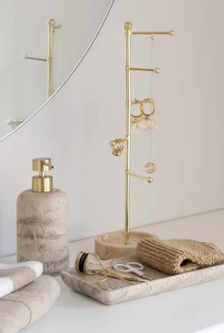 Tvålpump beige - 8,3x8,3x19,3 cm
