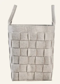 Tvättkorg beige - 34x34x50 cm