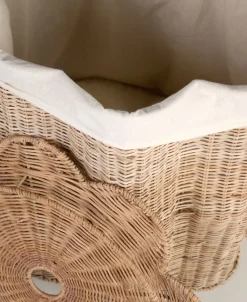 Tvättkorg natur - 45x55 cm