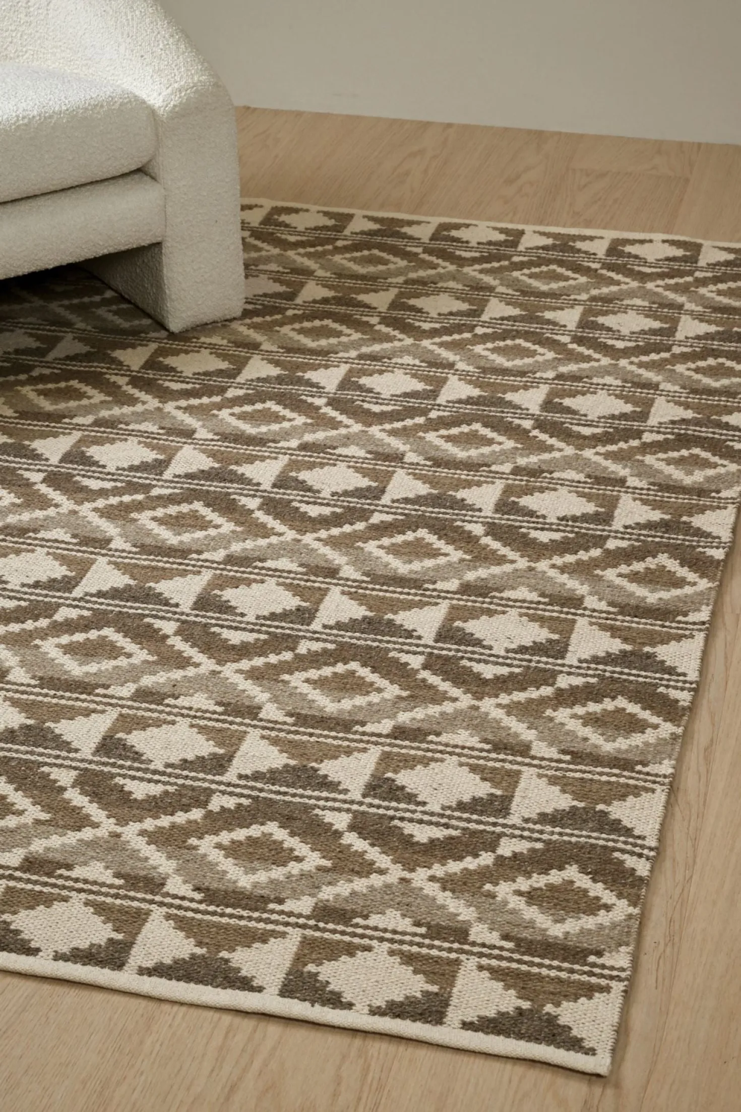 Ullmatta multi/brun - 160x230 cm