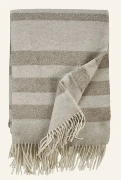 Ullpläd beige - 130x170 cm