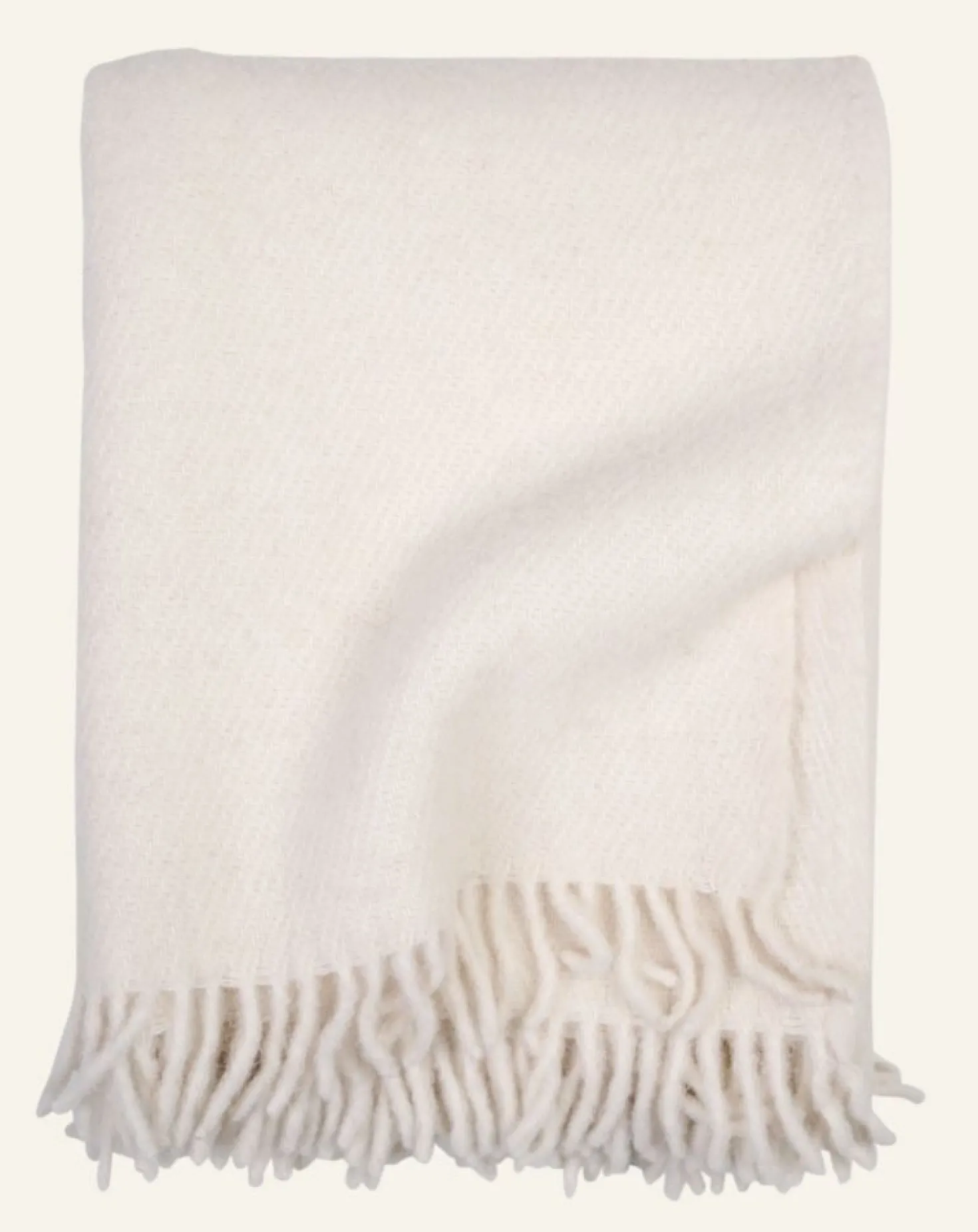 Ullpläd offwhite - 130x170 cm