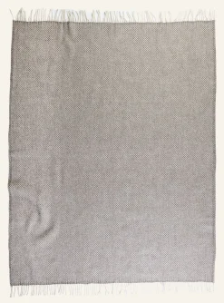 Ullpläd taupe - 130x170 cm