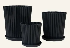 Utefat svart - ø31 cm