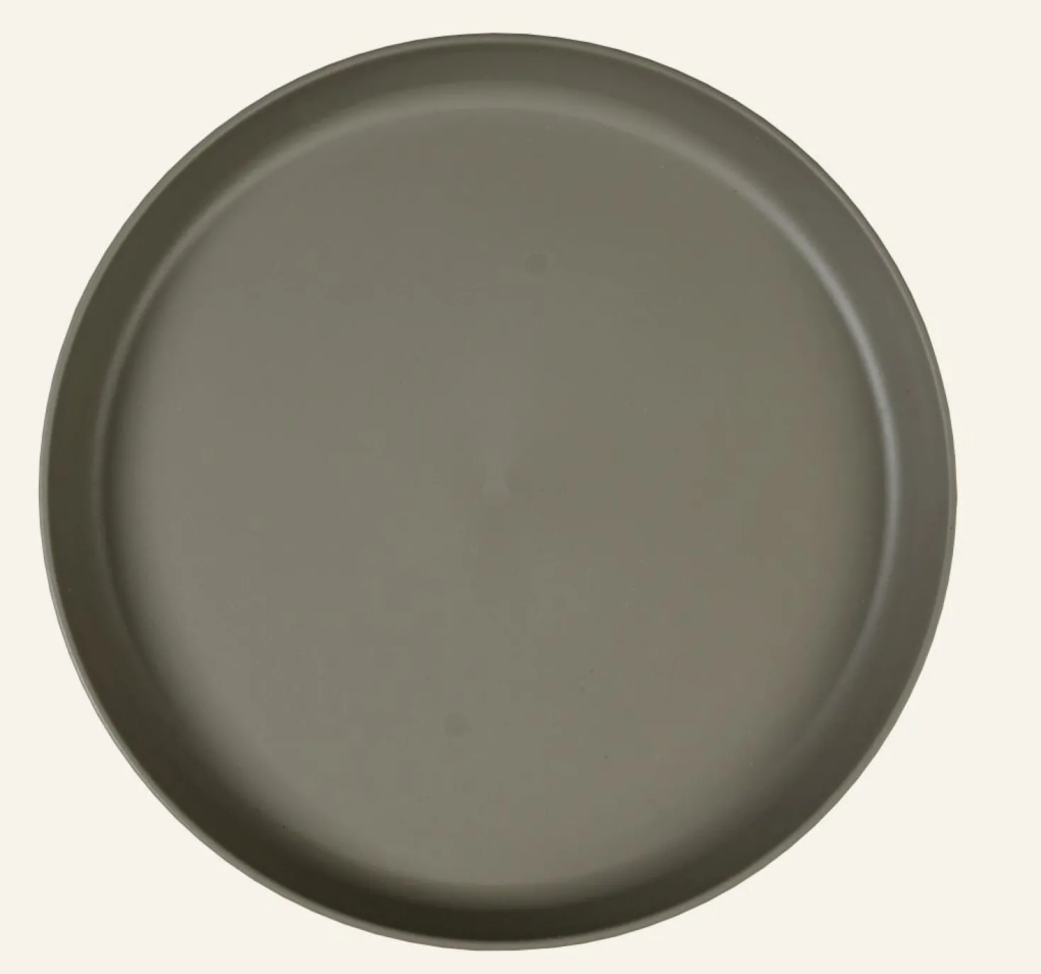 Utefat taupe - ø25 cm