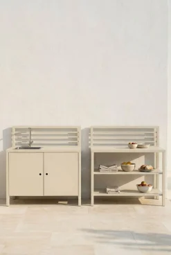 Utekök modul utan diskho creme - 120x60x122 cm