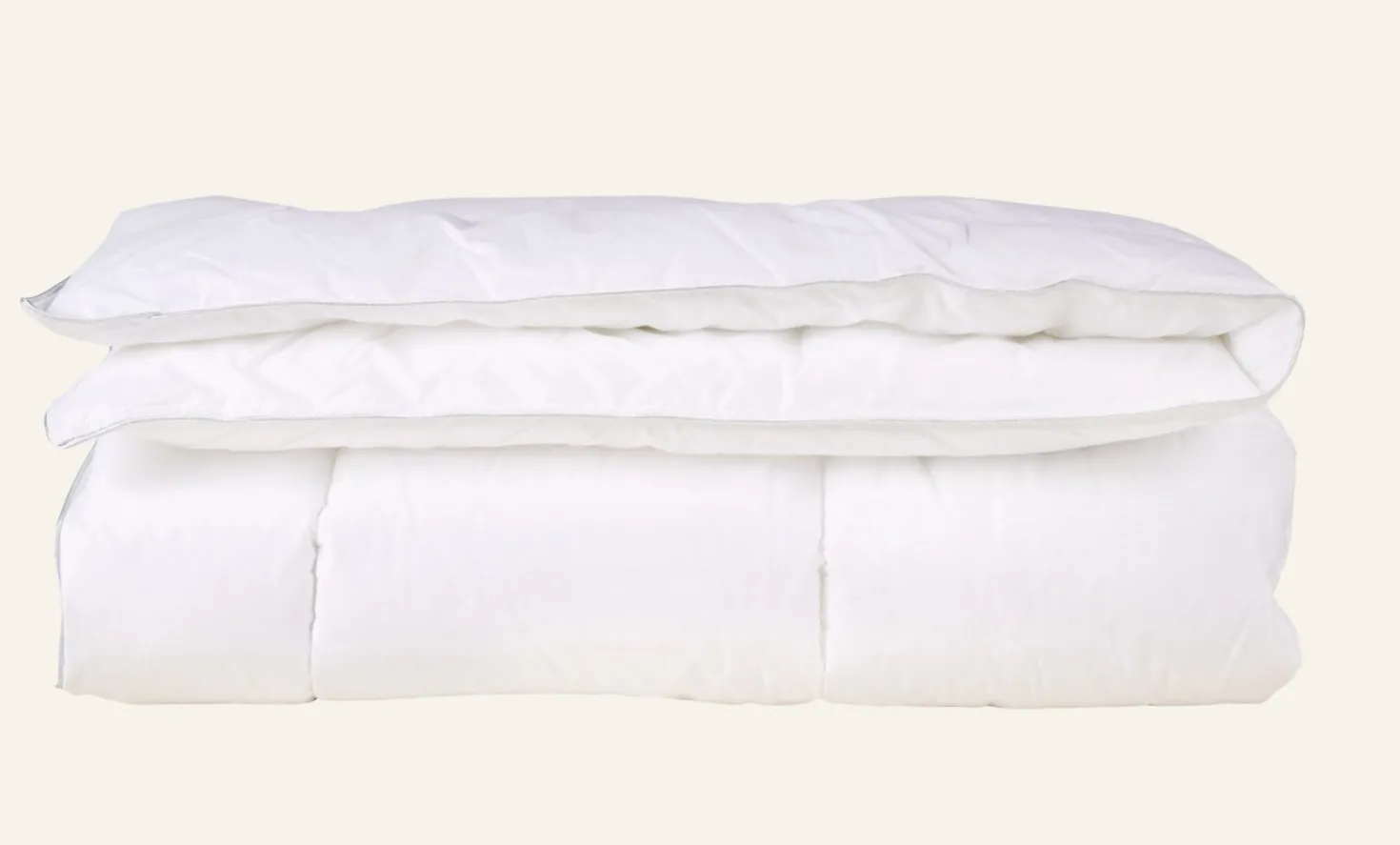 Varmt fibertäcke vit - 150x210 cm