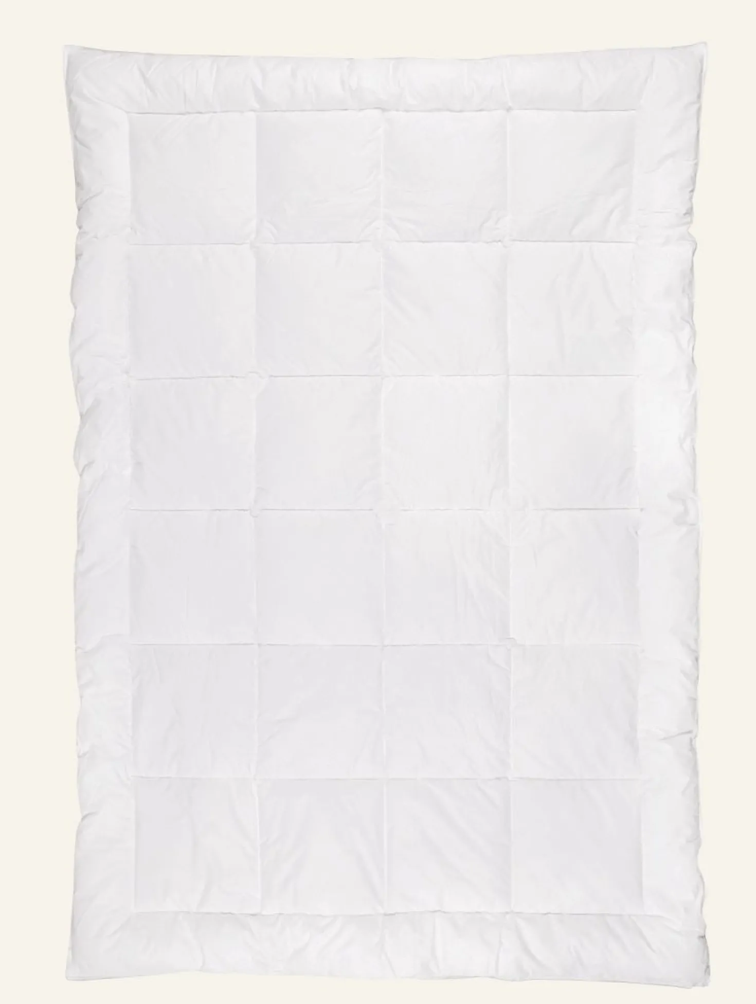 Varmt fibertäcke vit - 150x210 cm