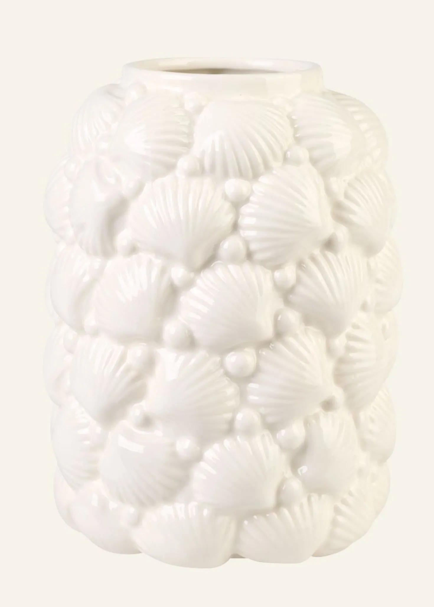 Vas vit - 15,7x15,7x20,8 cm