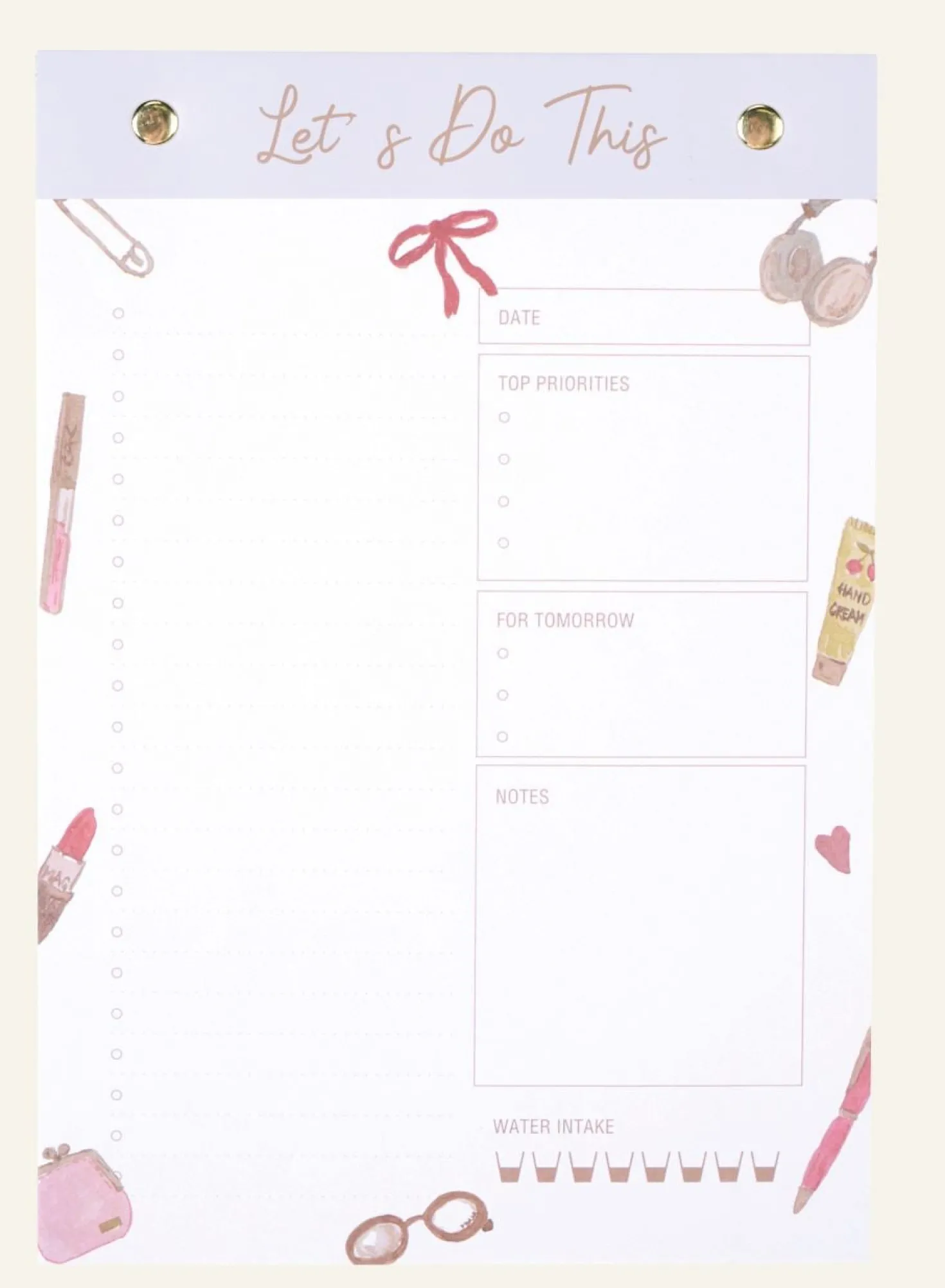 Veckoplanerare rosa - 14,5x21 cm