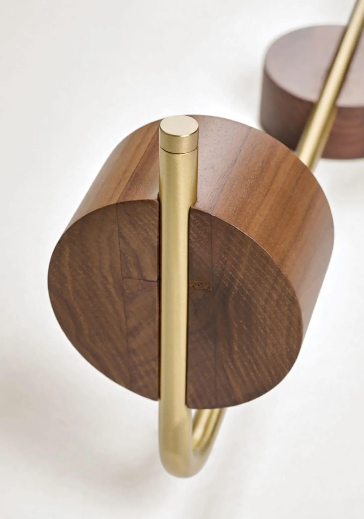 Vägglampa brun - 20x55 cm