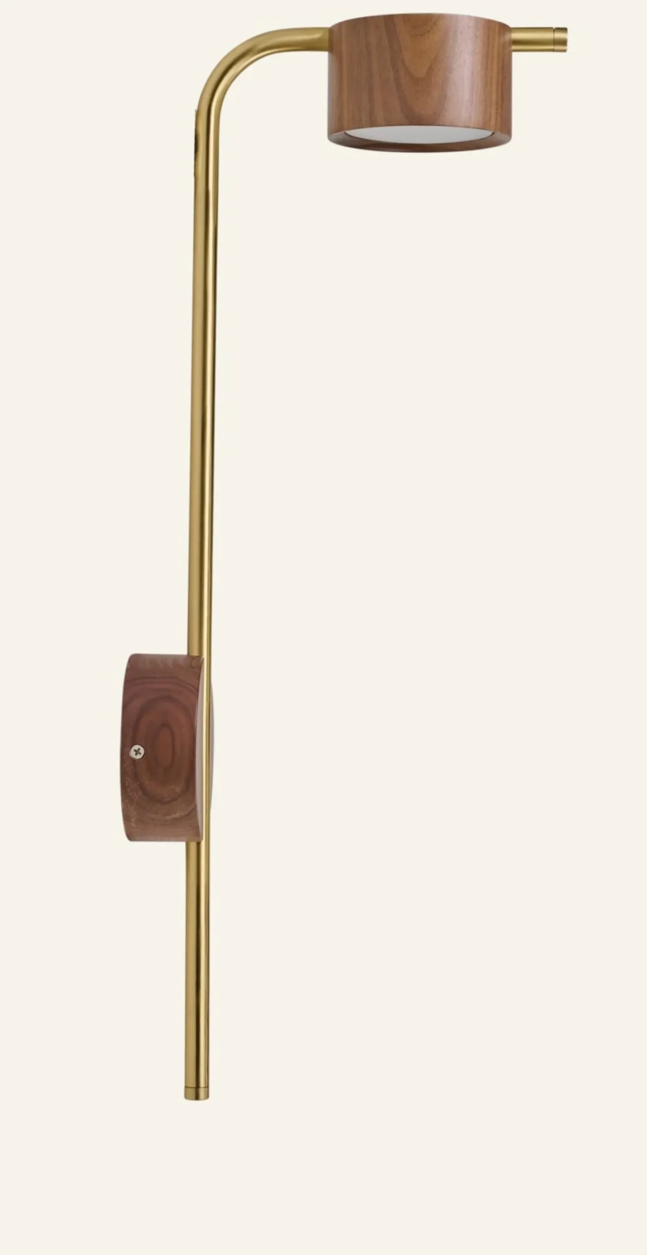Vägglampa brun - 20x55 cm