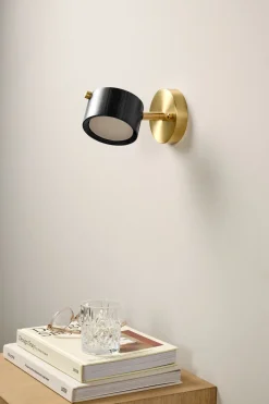 Vägglampa svart - 20x15 cm