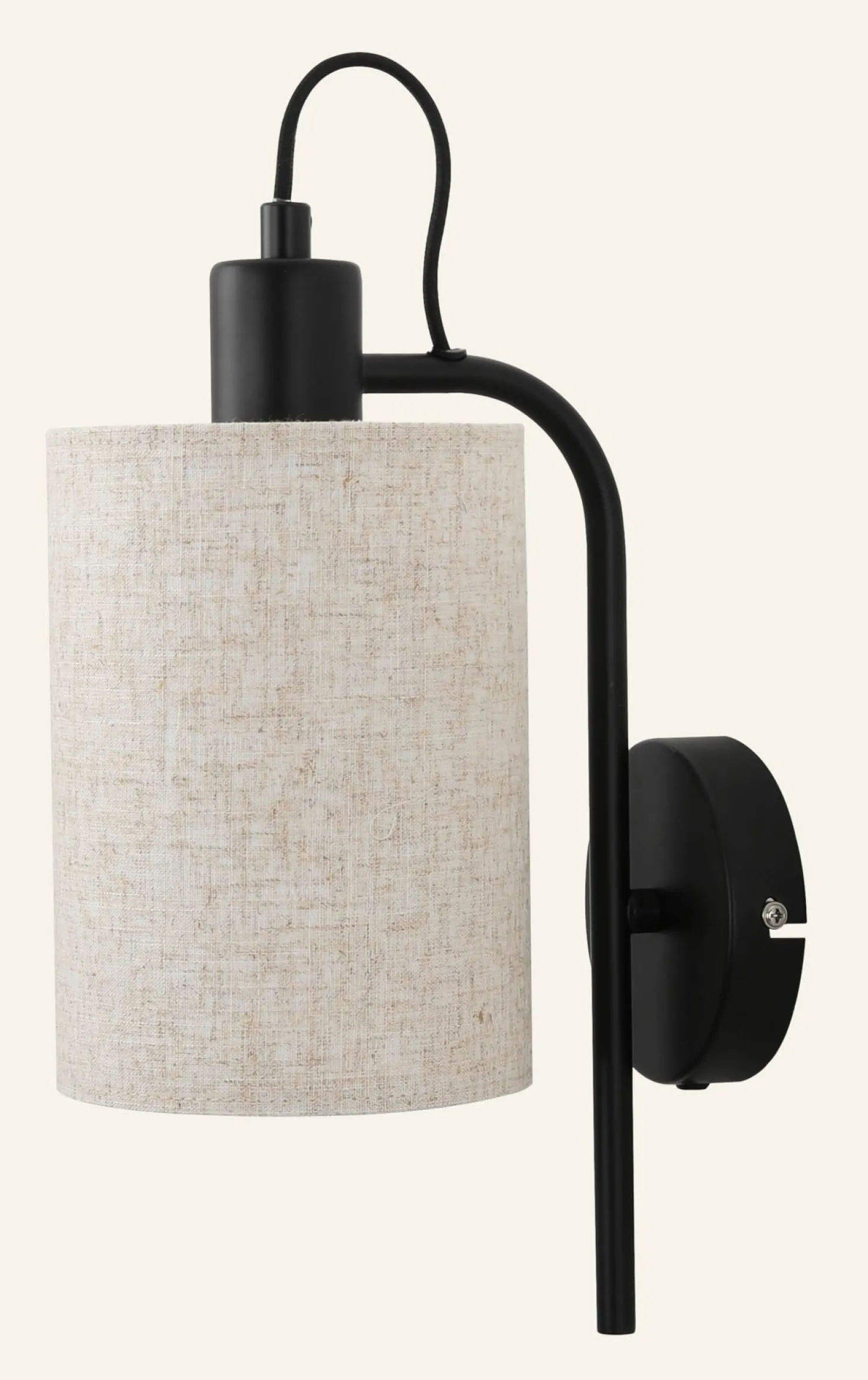 Vägglampa svart - 20x13x32 cm