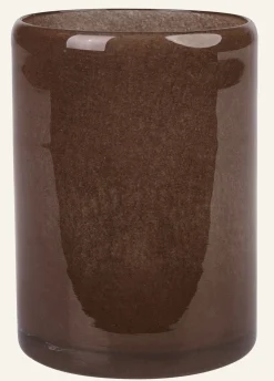 Värmeljushållare brun - 11x11x15 cm